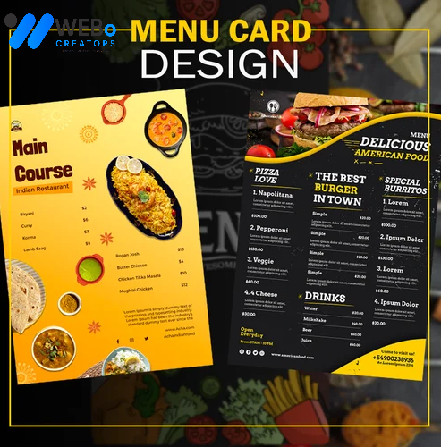 Restaurant digital menu board Cambridge, UK menu printing services online food menu design 2026