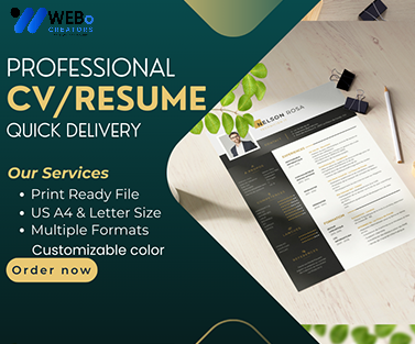 Elegant Resume Design Service, CV designs, CV writing in Cambridge, UK For Gain Job